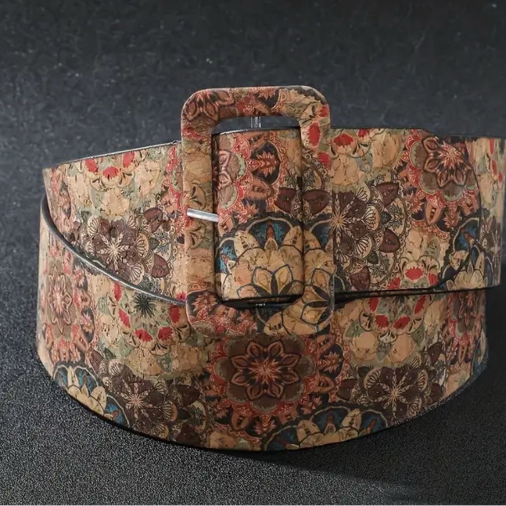 Floral Patterned Women's Belt